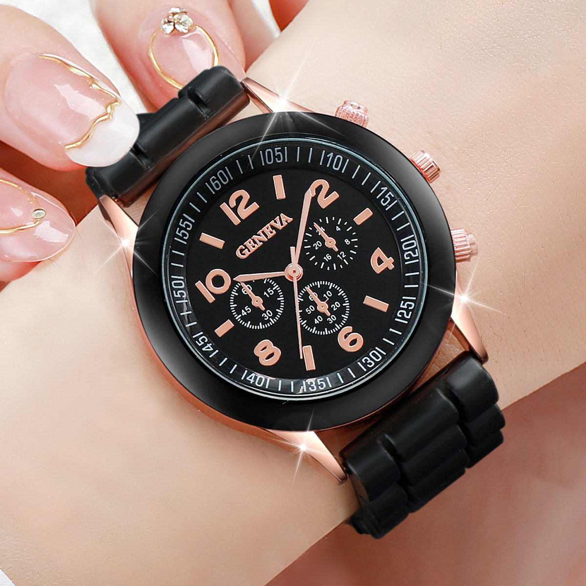 2/3PCS Women Watches Fashion A - đánh giá và giá Silicone Band Women
