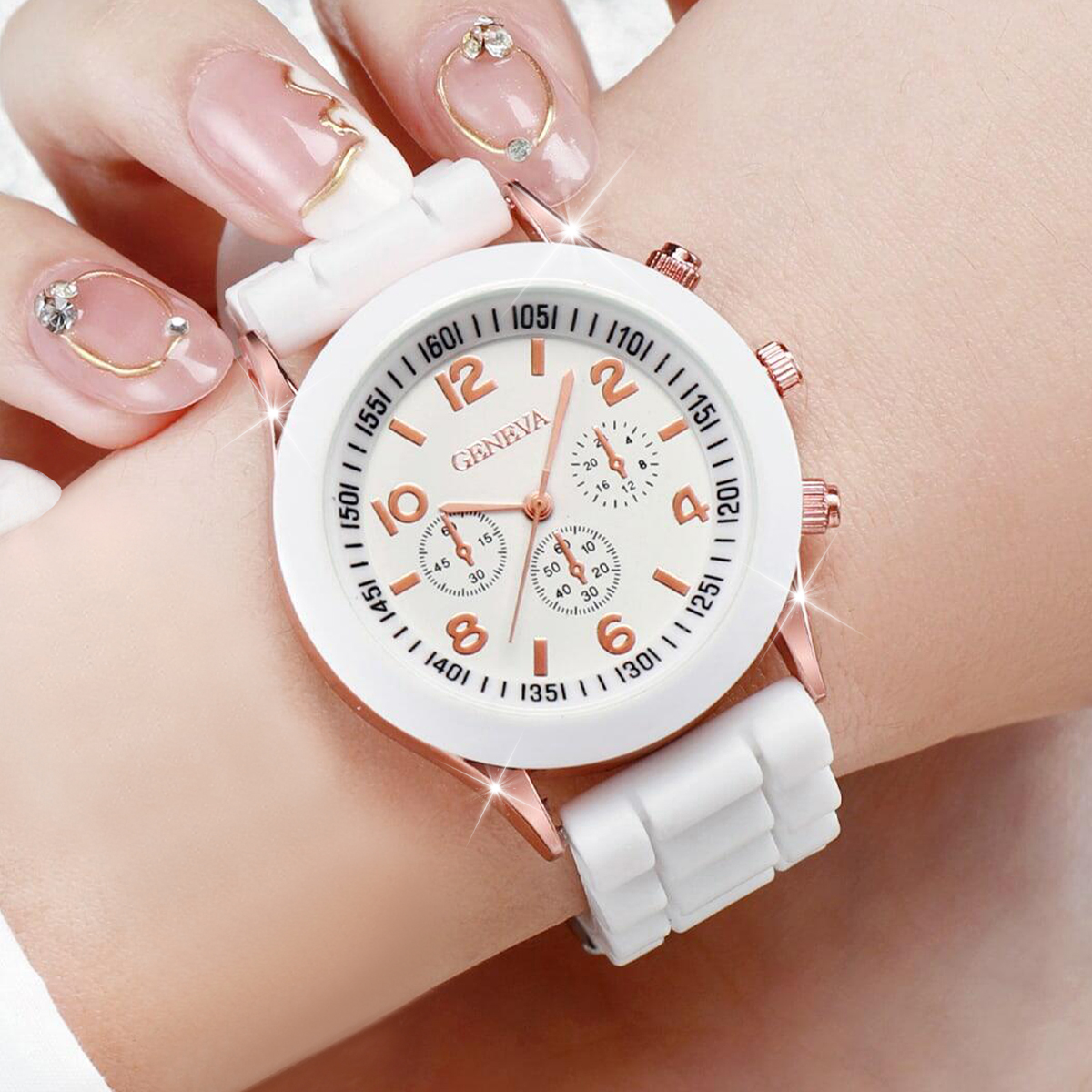 2/3PCS Women Watches Fashion A - đánh giá và giá Silicone Band Women