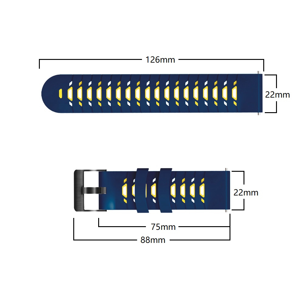 Replacement 22mm Watch Bands F - đánh giá và giá Silicone Watch Band 22Mm
