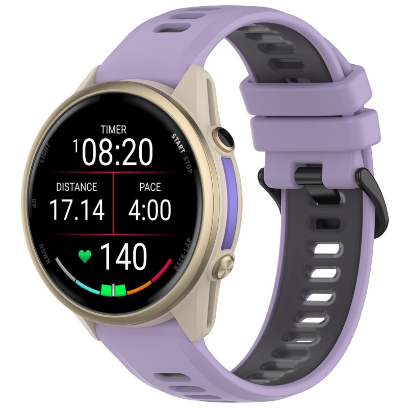 22mm Bicolor Strap For Garmin  - đánh giá và giá Silicone Watch Band 22Mm