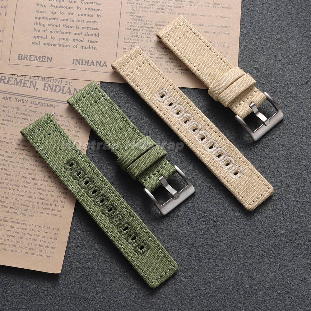 Nylon Canvas Watch Strap 18mm  - đánh giá và giá Canvas Strap Watch