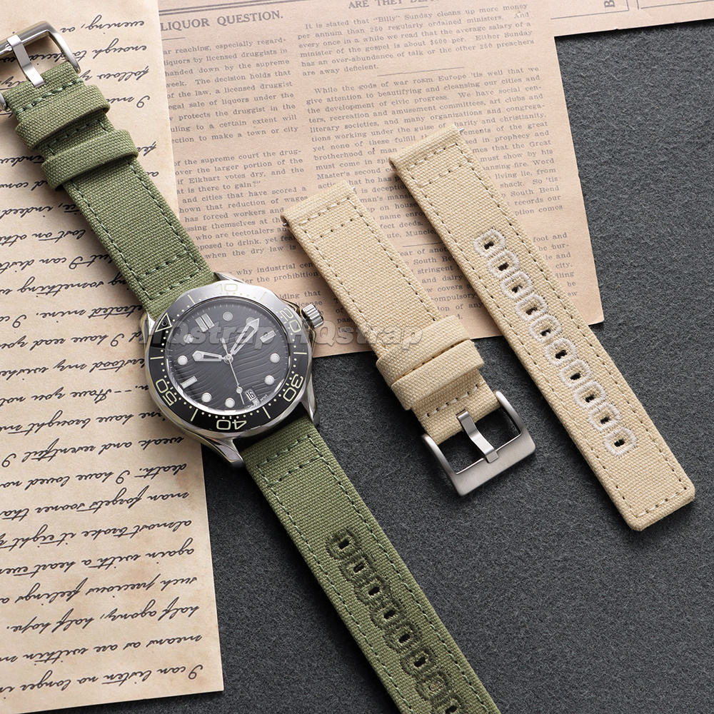 Nylon Canvas Watch Strap 18mm  - đánh giá và giá Canvas Strap Watch