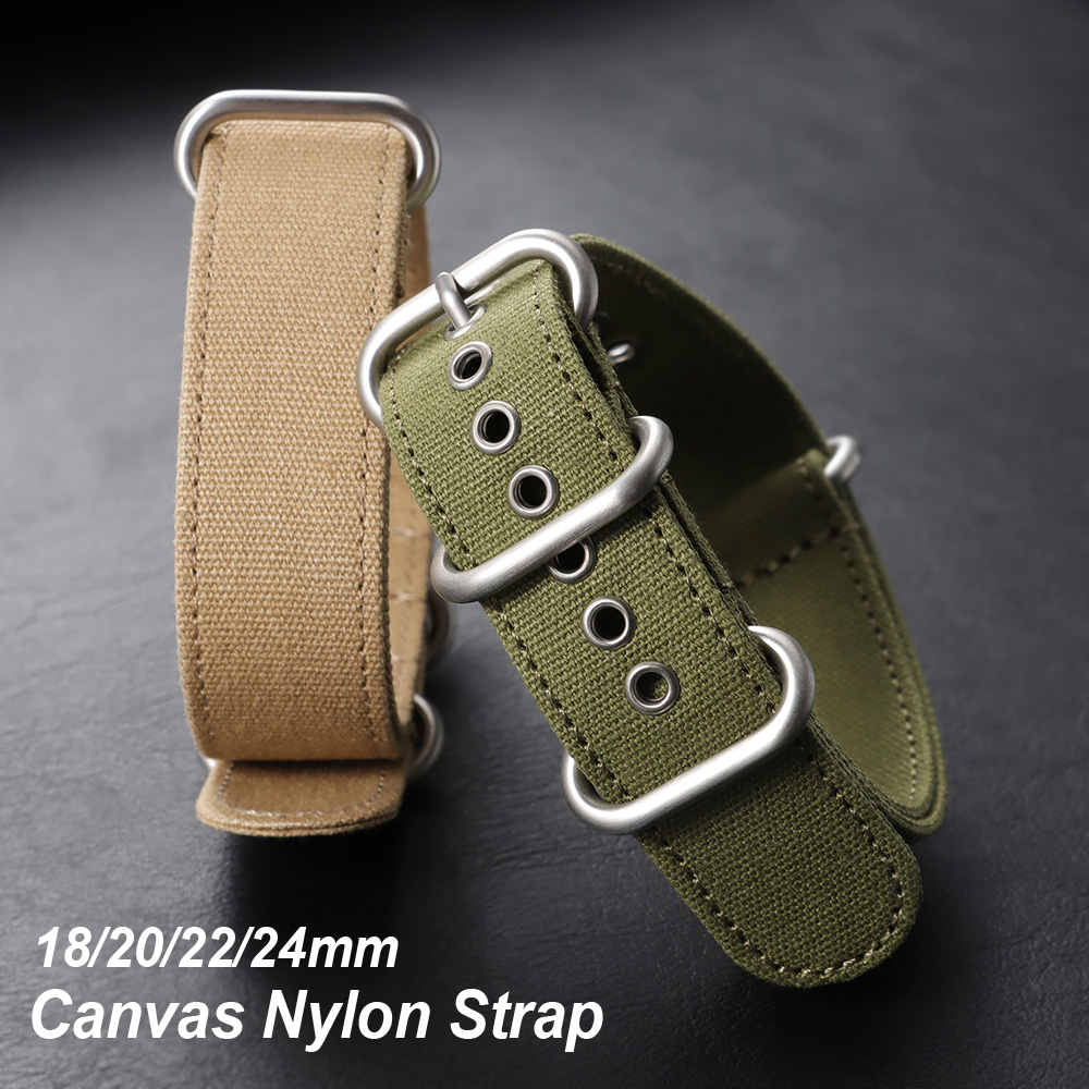 18mm 20mm 22mm 24mm Canvas Nyl - đánh giá và giá Canvas Strap Watch