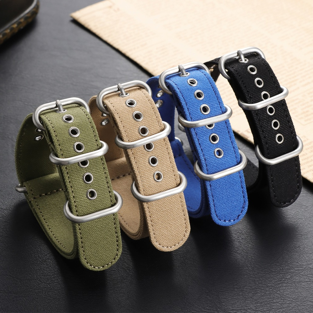 18mm 20mm 22mm 24mm Canvas Nyl - đánh giá và giá Canvas Strap Watch