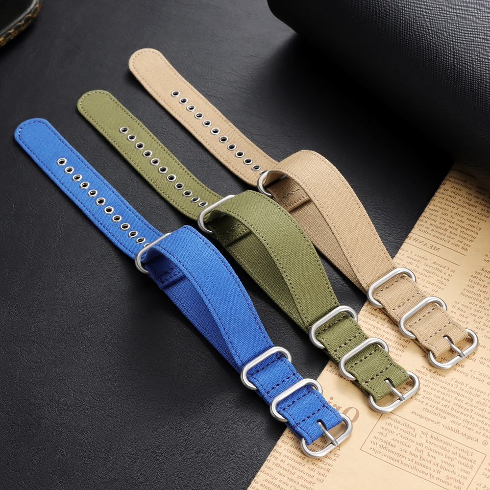 18mm 20mm 22mm 24mm Canvas Nyl - đánh giá và giá Canvas Strap Watch