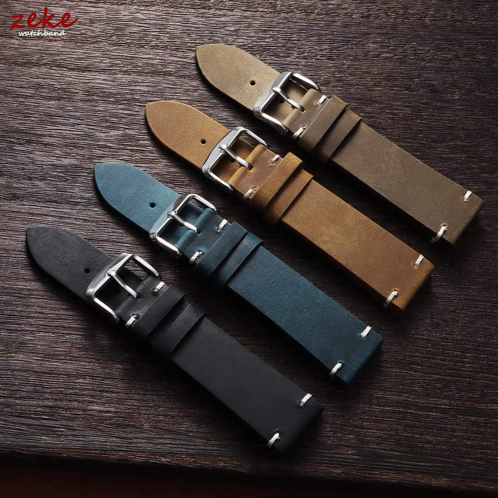 Vintage Soft Oil Wax Watch Ban - đánh giá và giá Leather Strap Quick Release