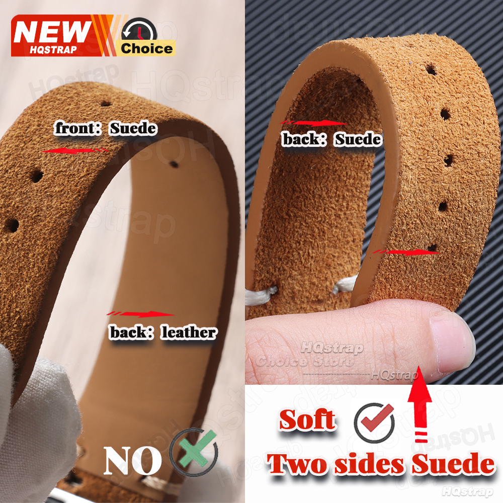 New Colorful Stitching Suede S - đánh giá và giá Suede Strap Watch