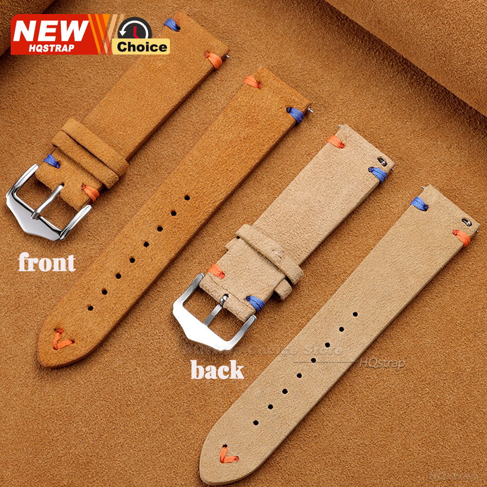 New Colorful Stitching Suede S - đánh giá và giá Suede Strap Watch