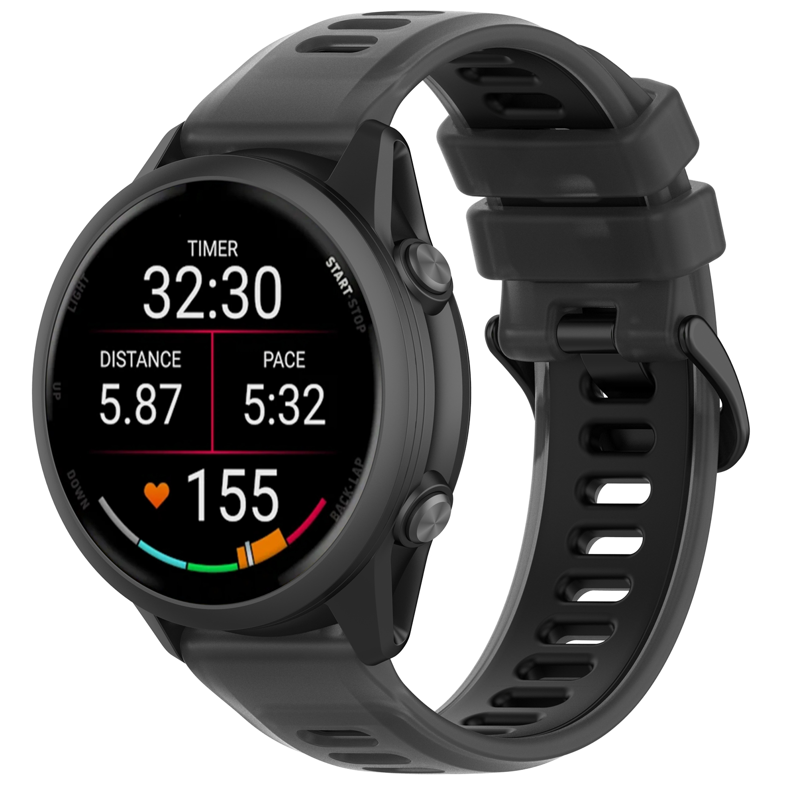 22mm 20mm Transparent Two-Tone - đánh giá và giá Silicone Watch Band 22Mm