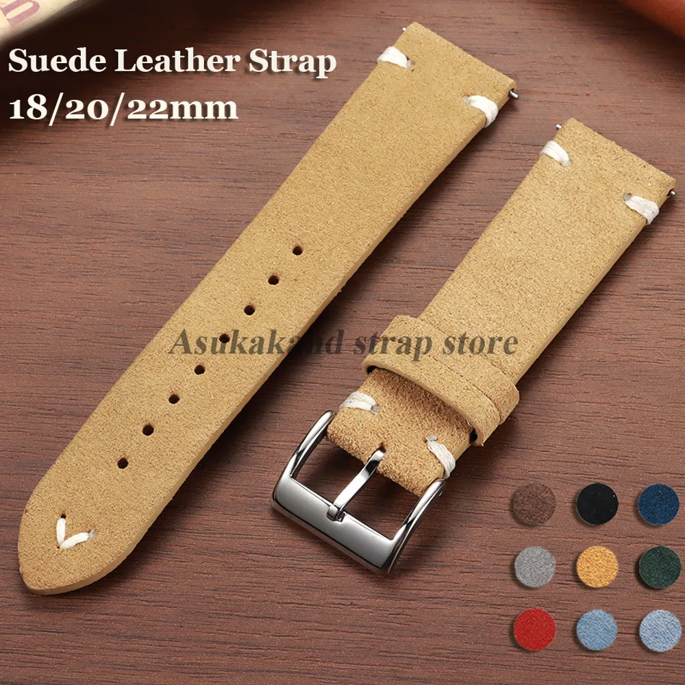 Suede Stitching Genuine Leathe - đánh giá và giá Suede Strap Watch