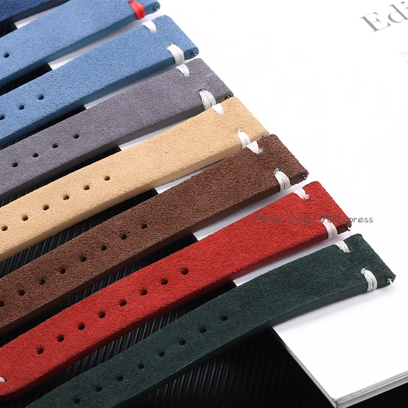 Vintage Suede Leather Watch Ba - đánh giá và giá Suede Strap Watch