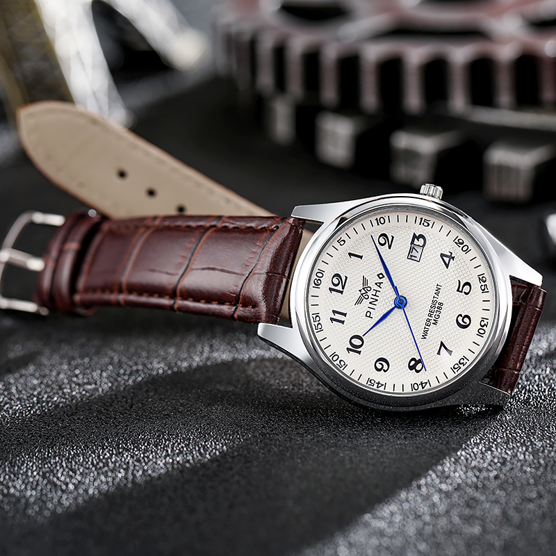 Casual Fashion Leather Strap M - đánh giá và giá Leather Watch Band Men