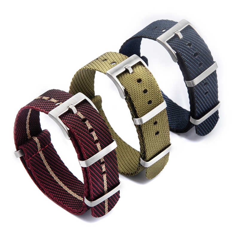 20mm 22mm Geometric Design Nyl - đánh giá và giá Canvas Strap Watch