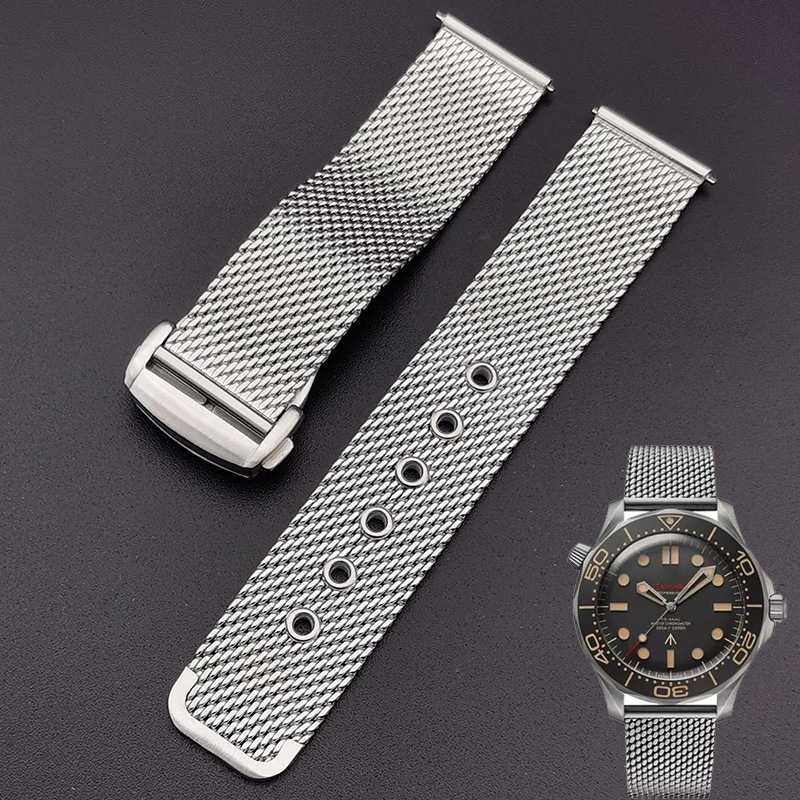 20mm 22mm solid Stainless Stee - đánh giá và giá Mesh Strap Metal