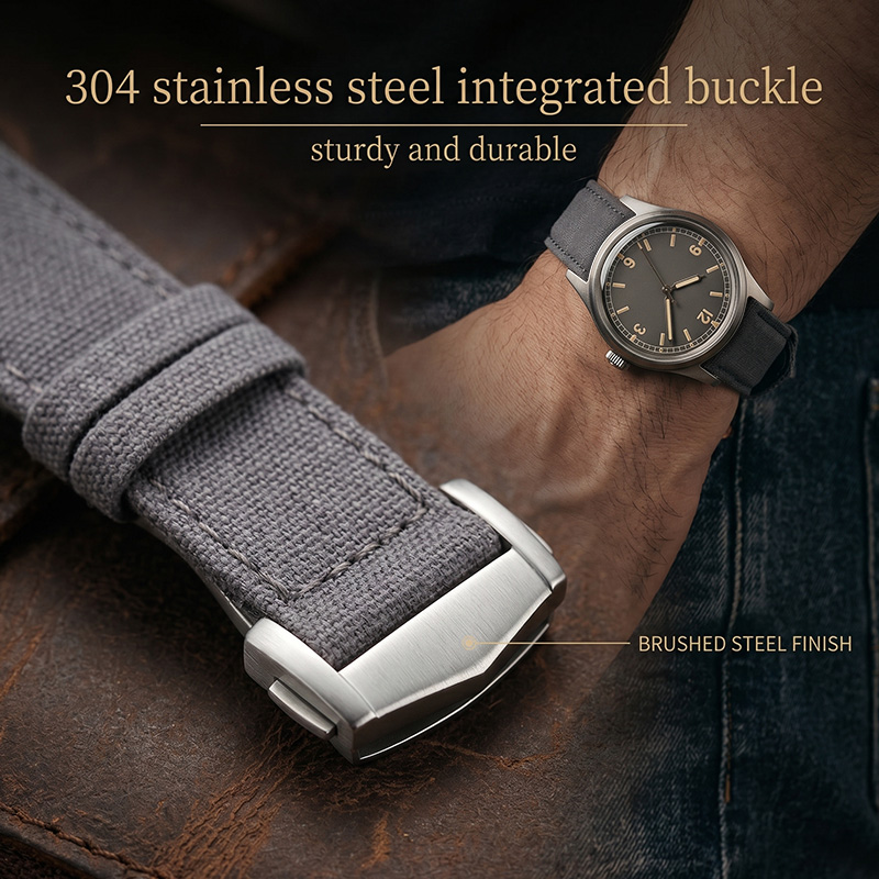 Canvas Watch Strap 18/20/22mm  - đánh giá và giá Canvas Strap Watch