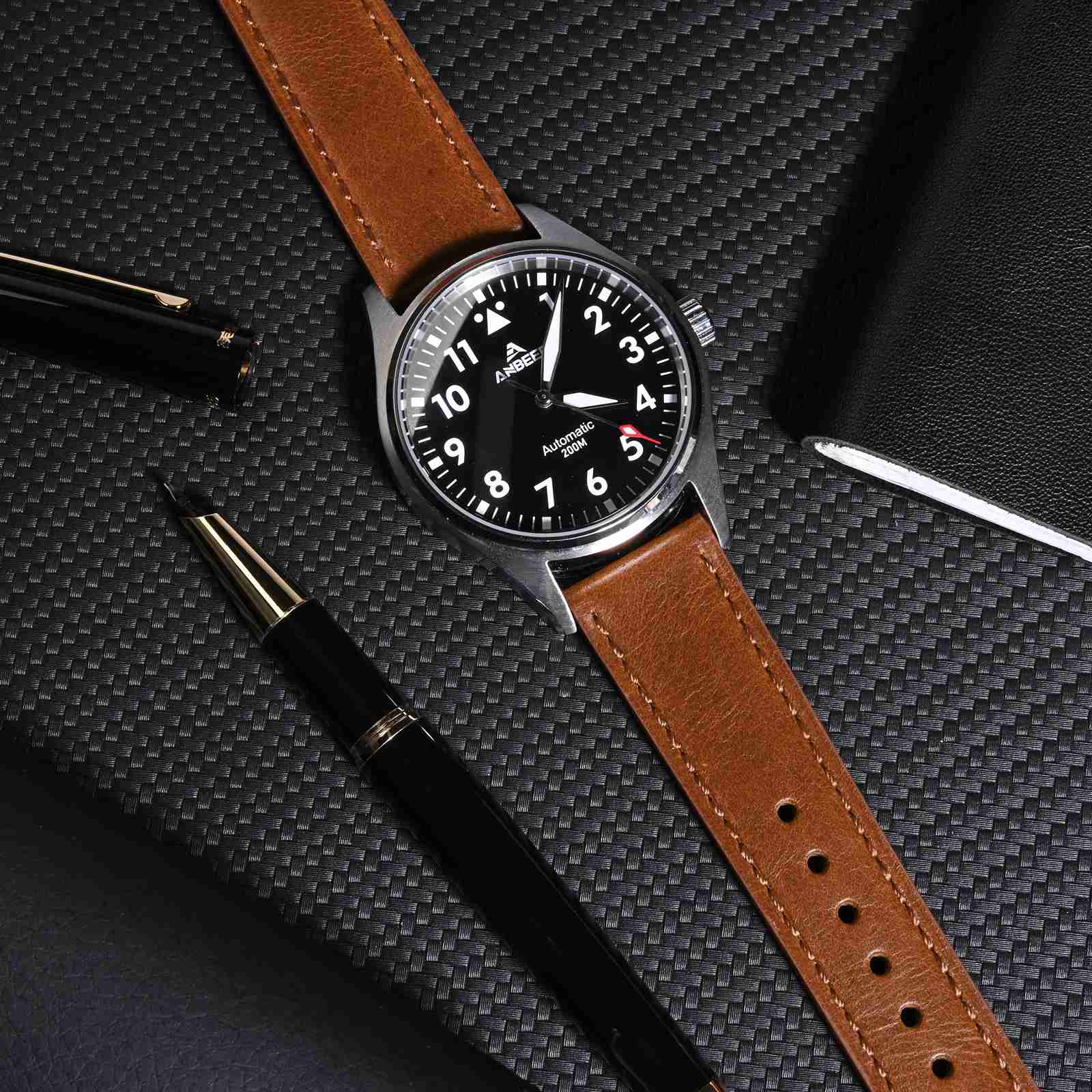 ANBEER Classic Leather Watch S - đánh giá và giá Leather Strap Quick Release