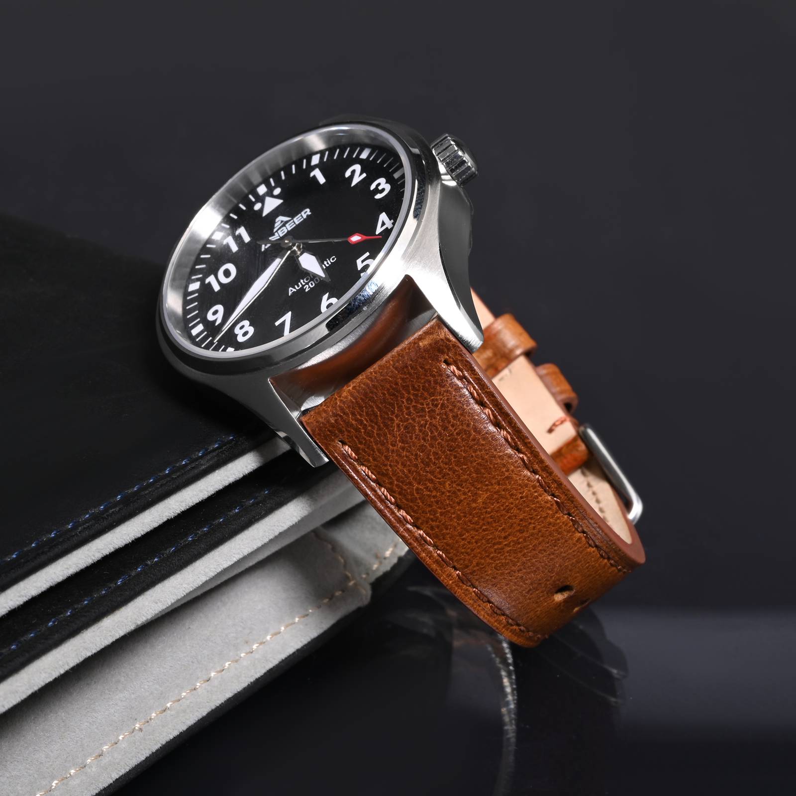 ANBEER Classic Leather Watch S - đánh giá và giá Leather Strap Quick Release