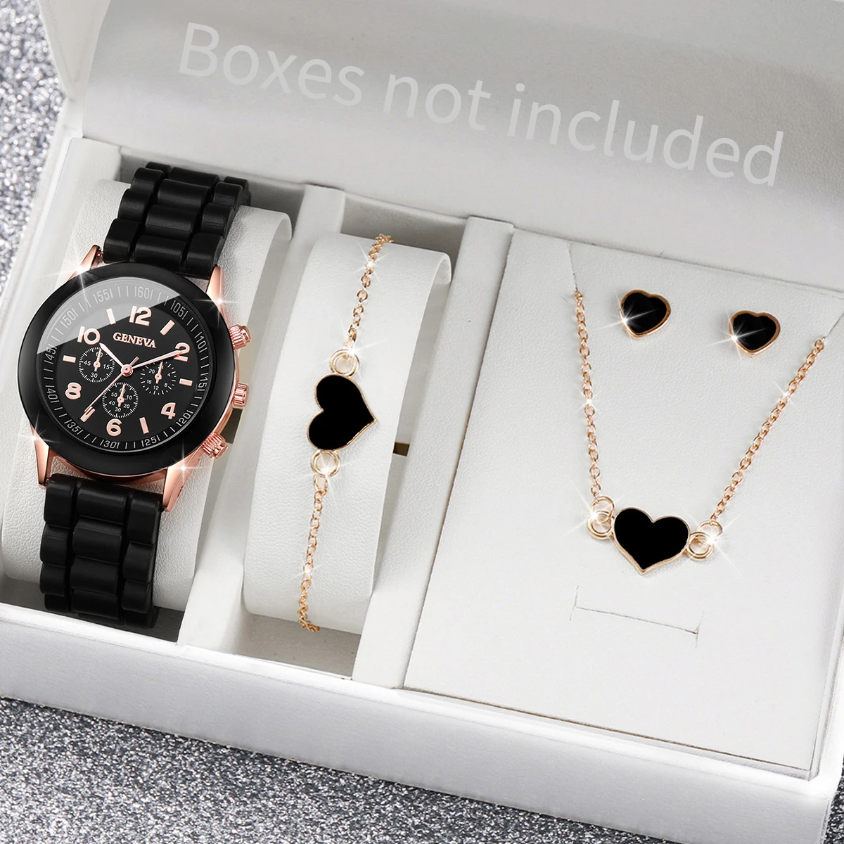 5/6PCS Fashion Women Watches C - đánh giá và giá Silicone Band Women