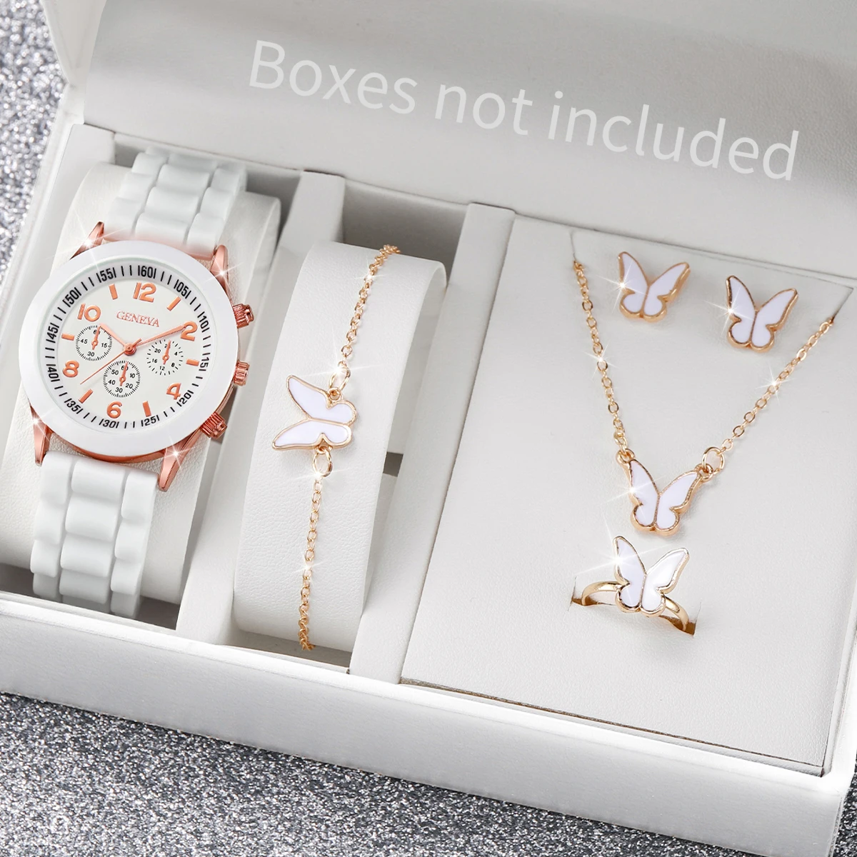 5/6PCS Fashion Women Watches C - đánh giá và giá Silicone Band Women
