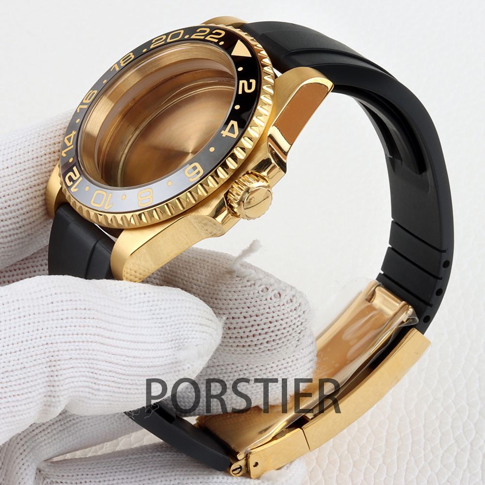 40mm Diver Watch Case for SUB  - đánh giá và giá Rubber Strap Diver