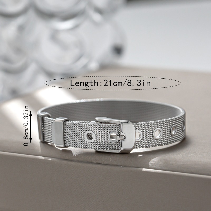 1pc 8mm Titanium Steel Mesh Br - đánh giá và giá Mesh Strap Metal