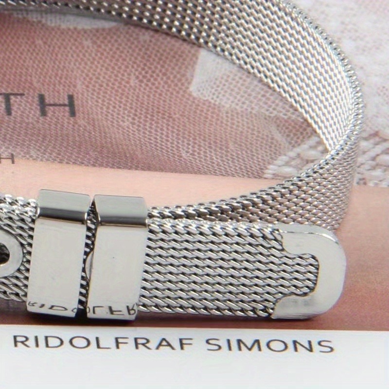 1pc 8mm Titanium Steel Mesh Br - đánh giá và giá Mesh Strap Metal