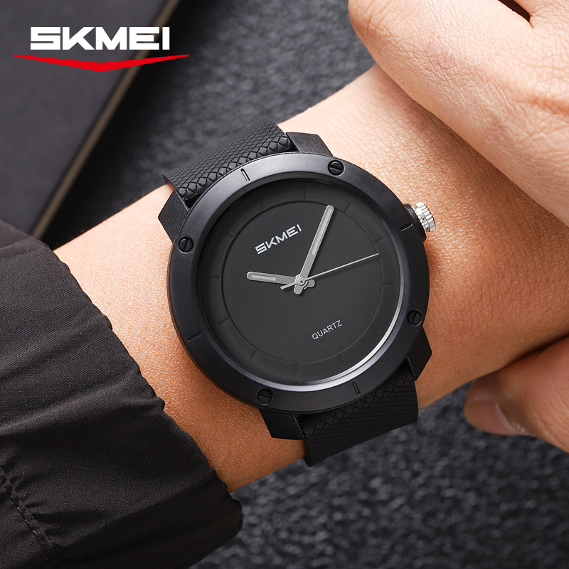 SKMEI trendy classic round stu - đánh giá và giá Canvas Strap Watch